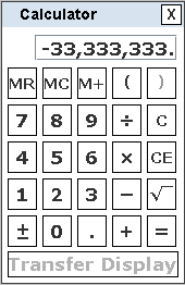 ETS's official calculator for the GRE.